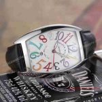 Franck Muller Casablanca Replica Watch - SS White Color Dreams Leather